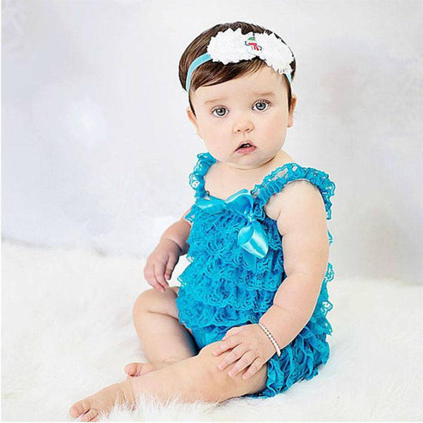 Baby Girl Ruffled Lace Romper Jumpsuit Clothes