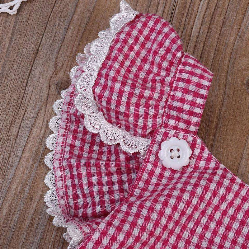 Baby Girl Sleeveless Romper Jumpsuit Headband Clothes