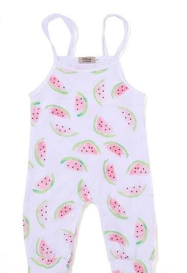 Baby Girl White Watermelon Romper Clothes White