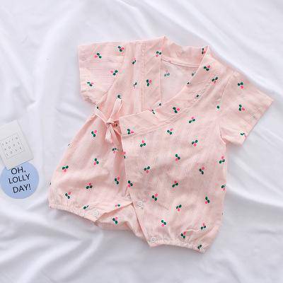 Baby Girls Cotton Romper Dress Pink
