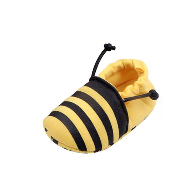 Baby Girls Flats Soft Crib Shoes Yellow