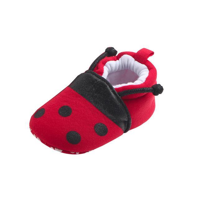Baby Girls Flats Soft Crib Shoes Red