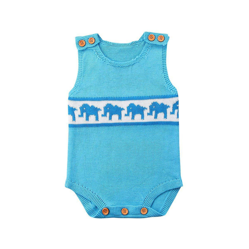 Baby Girls Knitted Elephant Jumpsuit