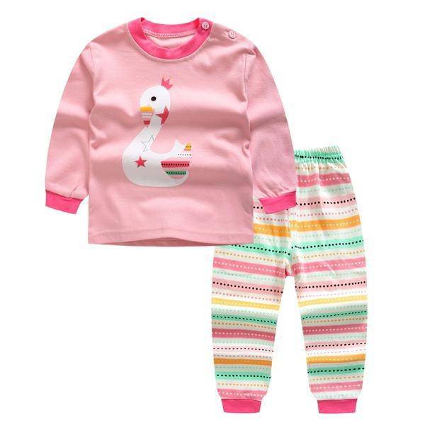 Baby Girls Rabbit T Shirt Pants Outfit White Pink