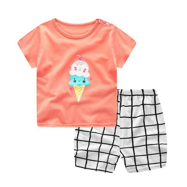 Baby Girls Rabbit T Shirt Pants Outfit Pink White Sky Blue