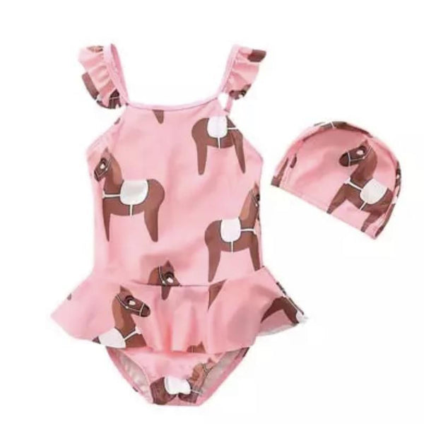 Baby Girls Summer Swimwear Bathing Suits Pink