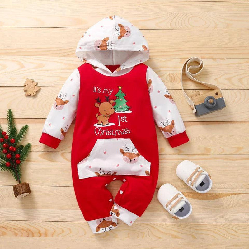Baby Long Sleeve Christmas Romper Jumpsuit