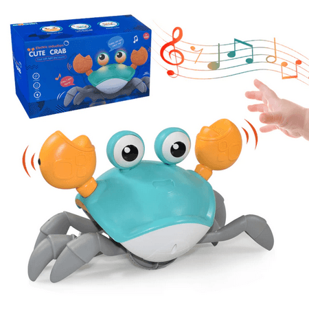 Baby Moving Crab Octopus Musical Toys Liight blue Crab