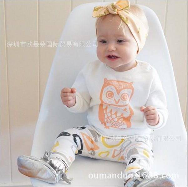Baby Novelties T Shirt Owl Pants Outfit
