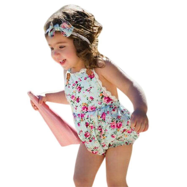 Baby Romper Vintage Baby Girls Playsuit