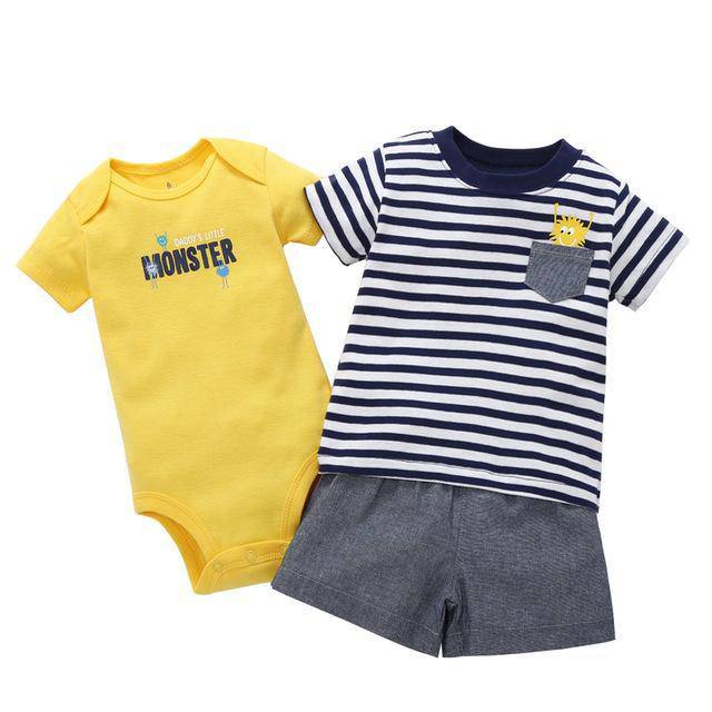Baby Sets T Shirt Short Romper Outfit