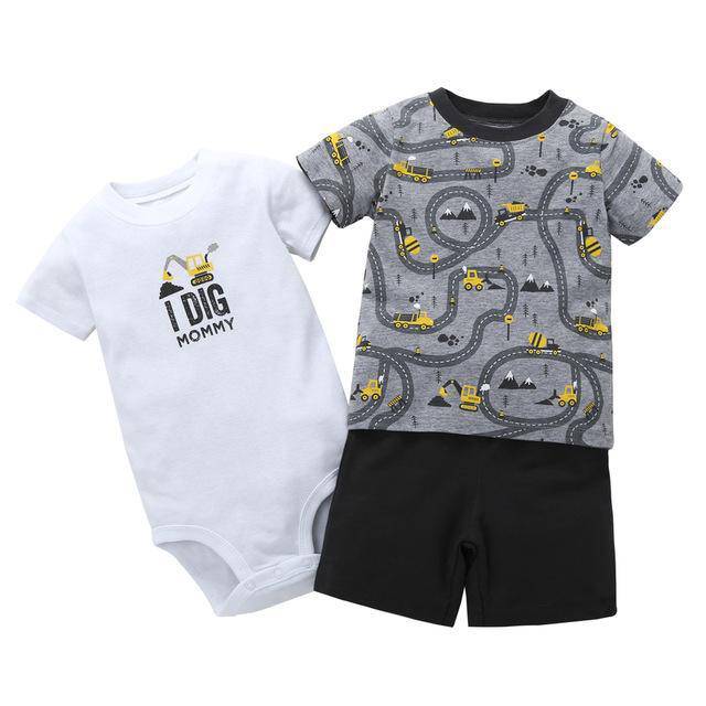 Baby Sets T Shirt Short Romper Outfit