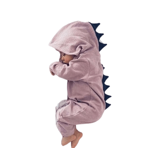 Baby Unisex Dinosaur Costume Romper Clothes Gray