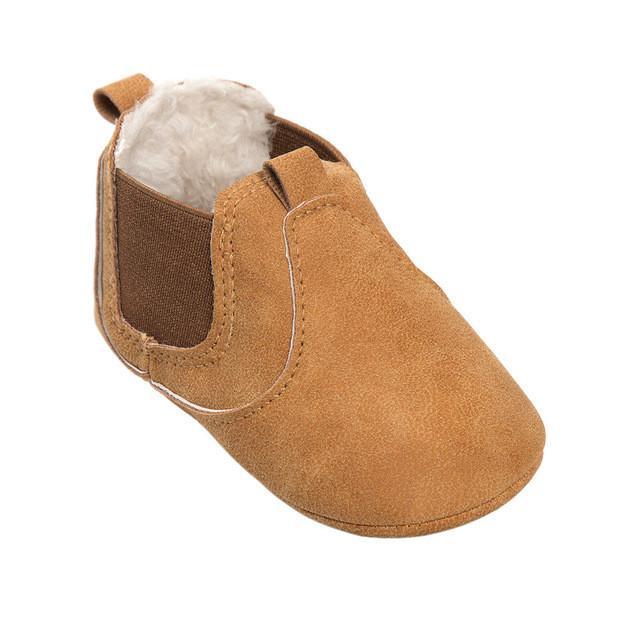 Baby Unisex Soft Warm Velvet Shoes Yellow