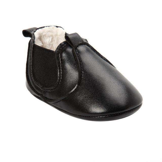 Baby Unisex Soft Warm Velvet Shoes Black