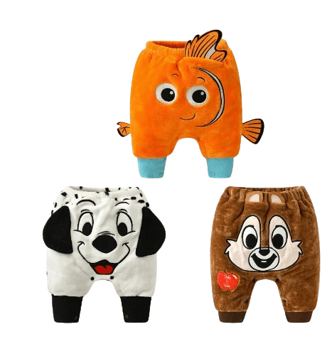 Newborn Warm Thicken Cartoon Nemo Trouser Pants