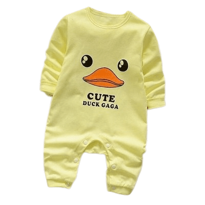 Cute Newborn Girls Boys Animal Romper Yellow