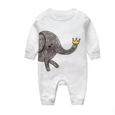 Cute Newborn Girls Boys Animal Romper Black White