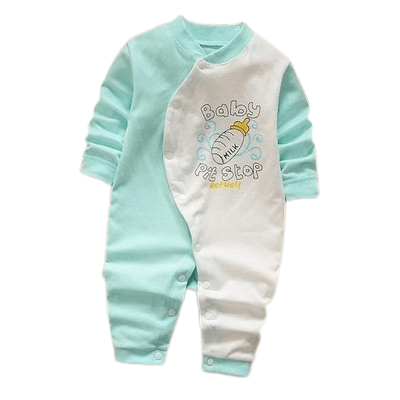 Cute Newborn Girls Boys Animal Romper Blue White