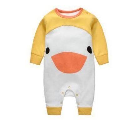 Cute Newborn Girls Boys Animal Romper Yellow orange