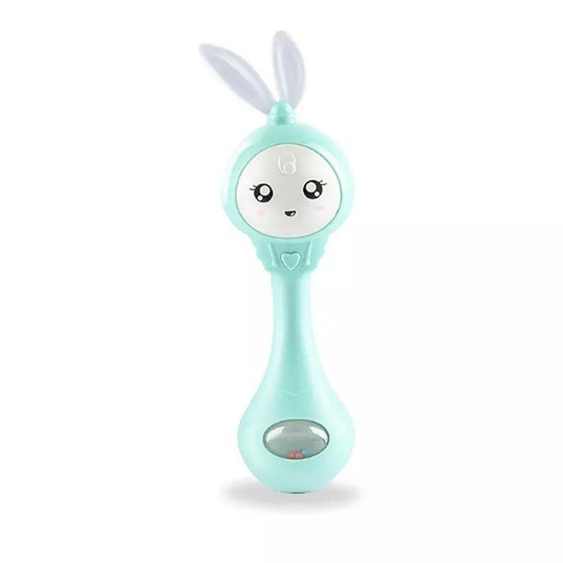 Baby Teether Music Rattle Toys Pacifier Hand Bells Green