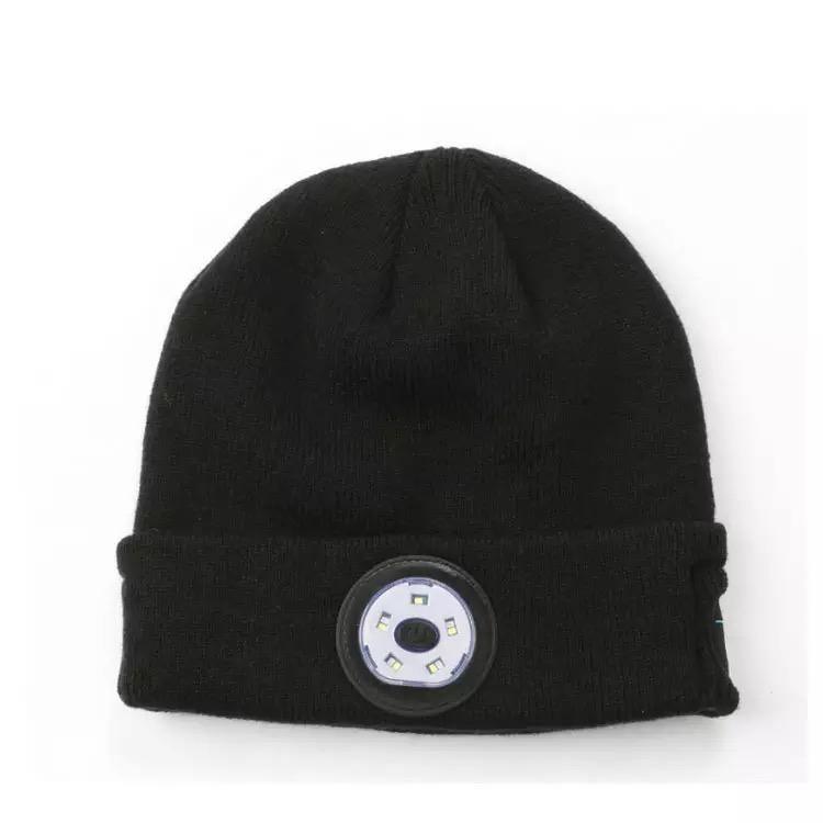 Bluetooth 5.0 Led Stereo Rechargeable Warm Hat
