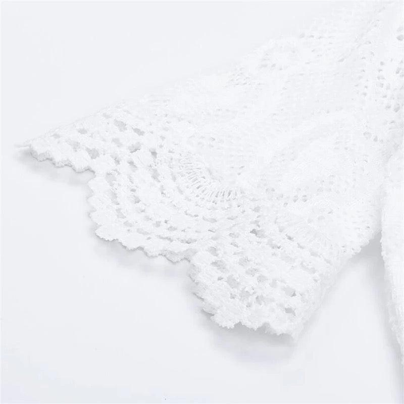 Bohemian Princess White Lace Bodysuit