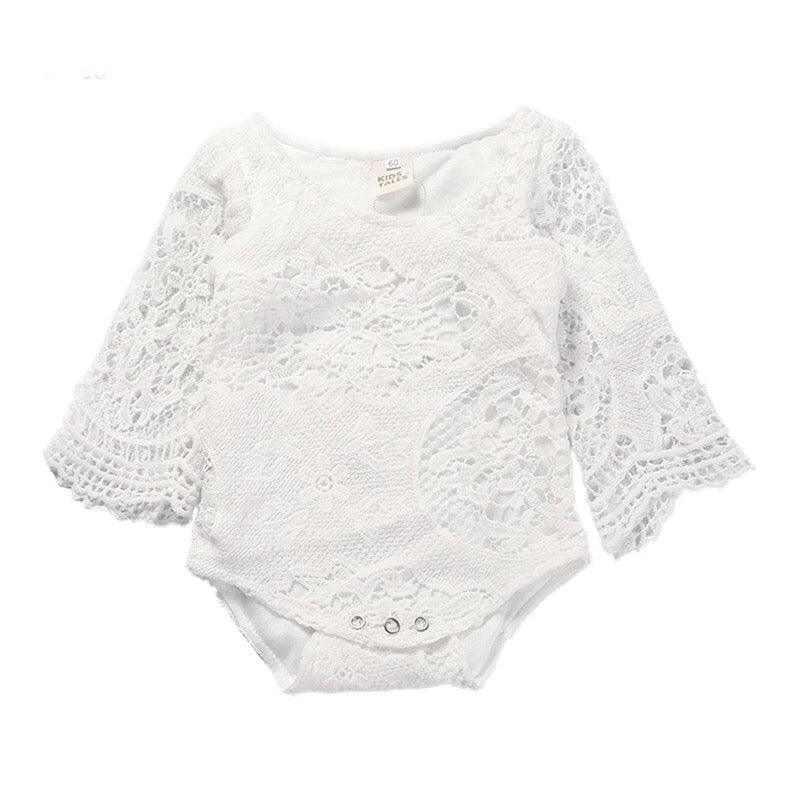 Bohemian Princess White Lace Bodysuit
