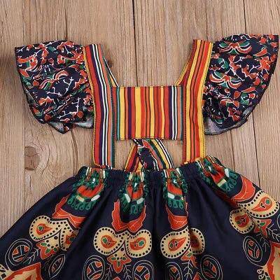 Boho Floral Toddler Girl’s Party Dress