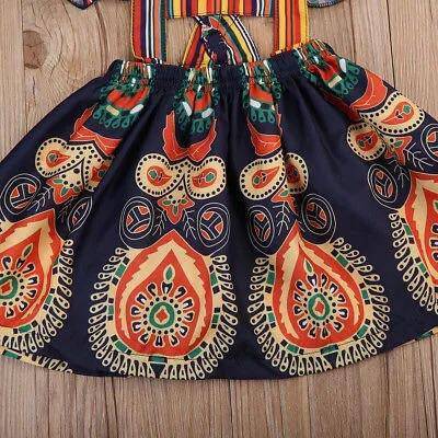 Boho Floral Toddler Girl’s Party Dress