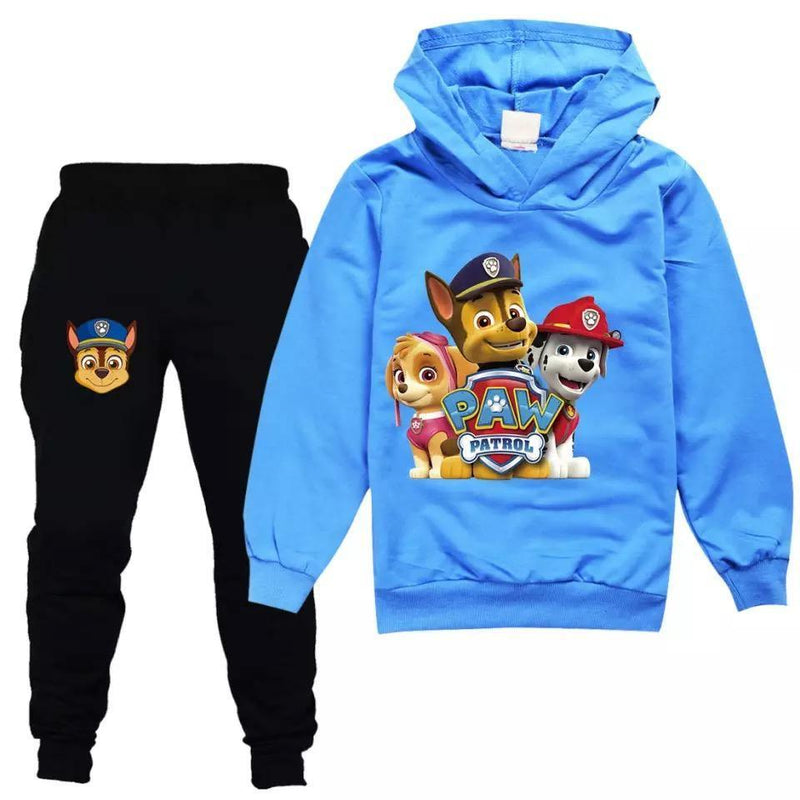 Boys Paw Patrol Hoodie Shirt Pant Blue