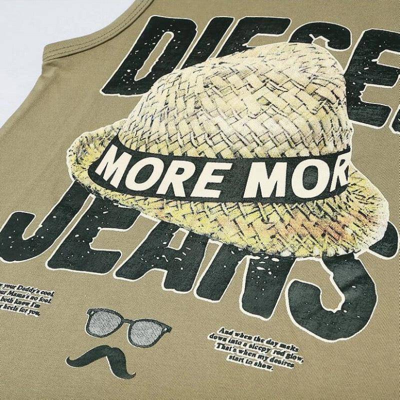 Boys Vest Diesel Jeans Sleeveless T Shirt Printed Clothes