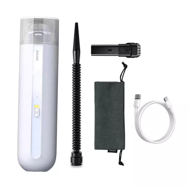 Portable Car Vacuum Cleaner Wireless 5000Pa Rechargeable White