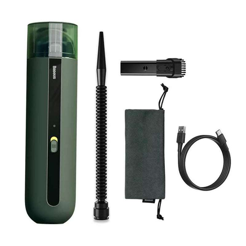 Portable Car Vacuum Cleaner Wireless 5000Pa Rechargeable Green