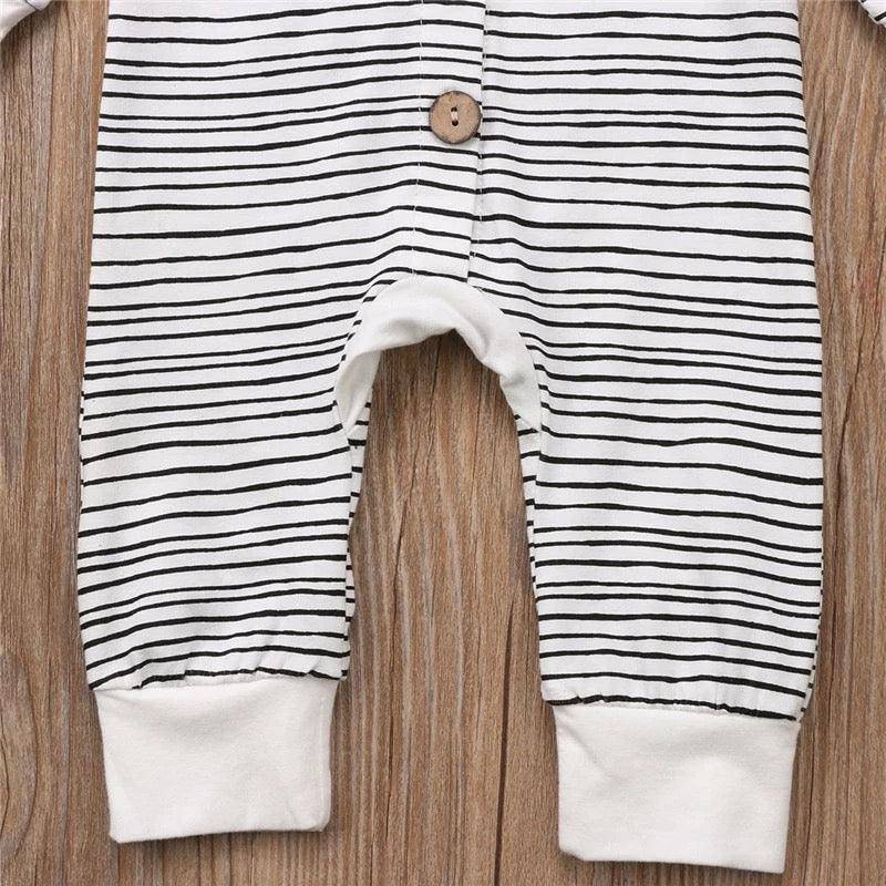 Casual Baby Boys Girls Striped Romper Jumpsuit