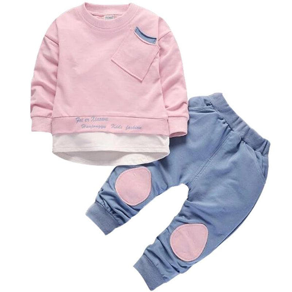 Casual Unisex Shirt Tops Pants Clothes pink