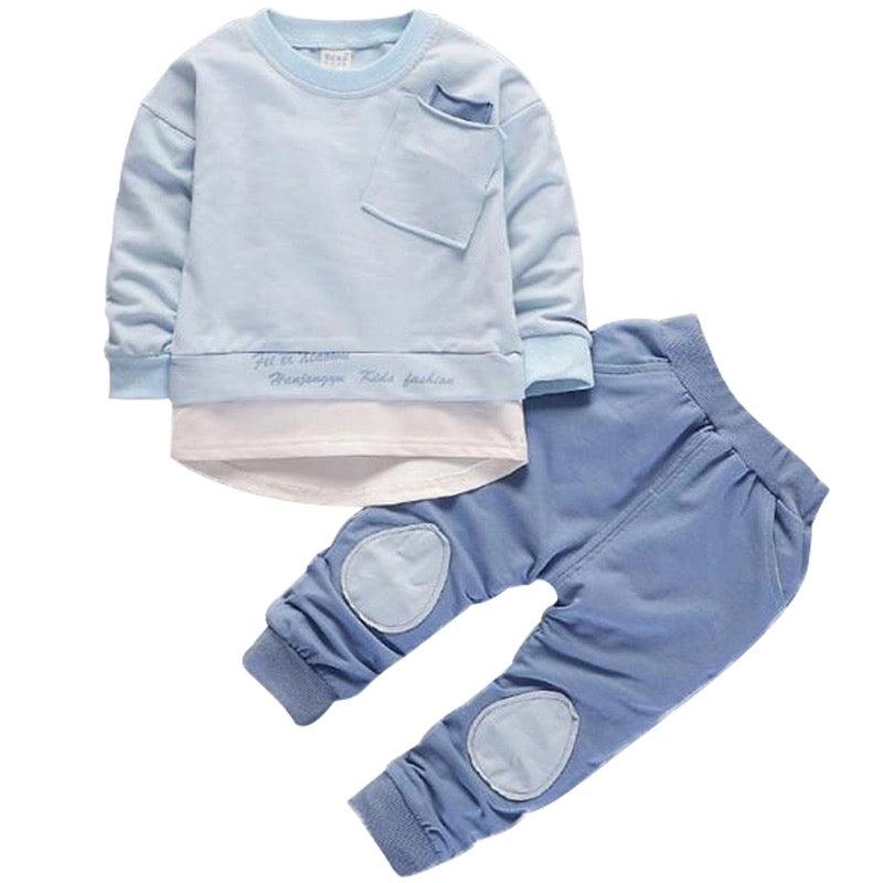 Casual Unisex Shirt Tops Pants Clothes lightblue