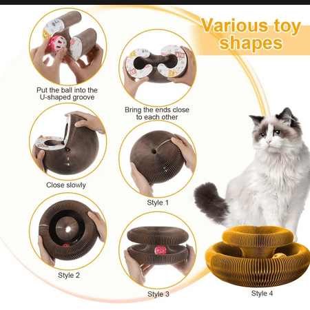 Cat Magic Organ Scratcher Board Round Toy