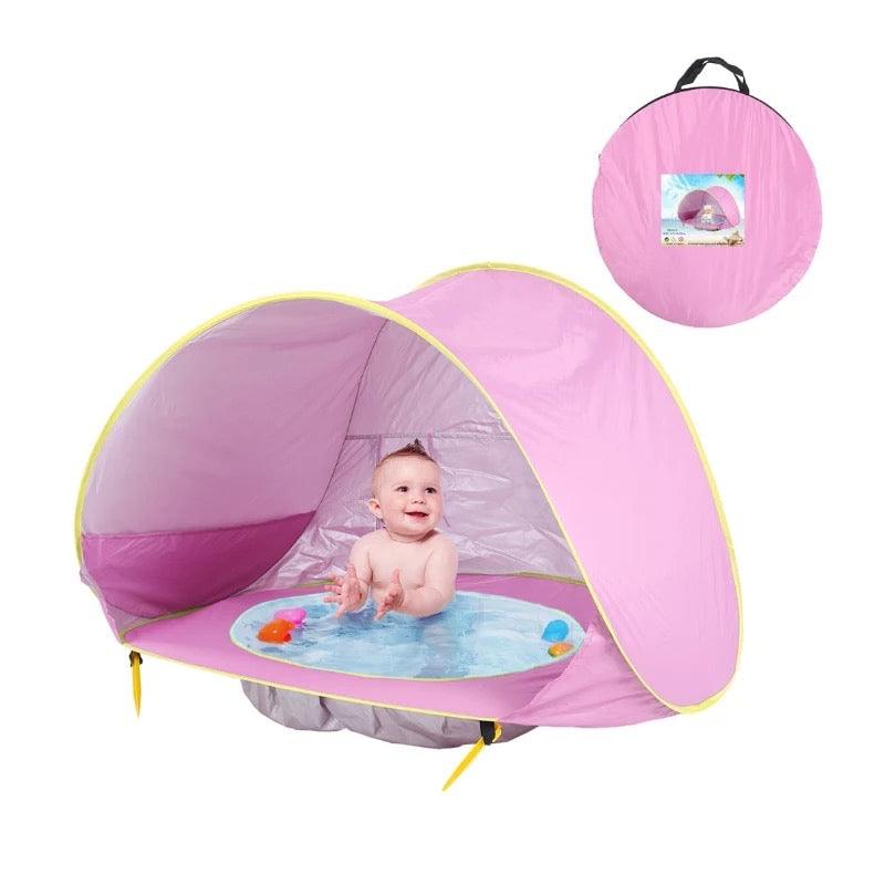 Children Baby Beach Sunshelter Pool Tent Pink