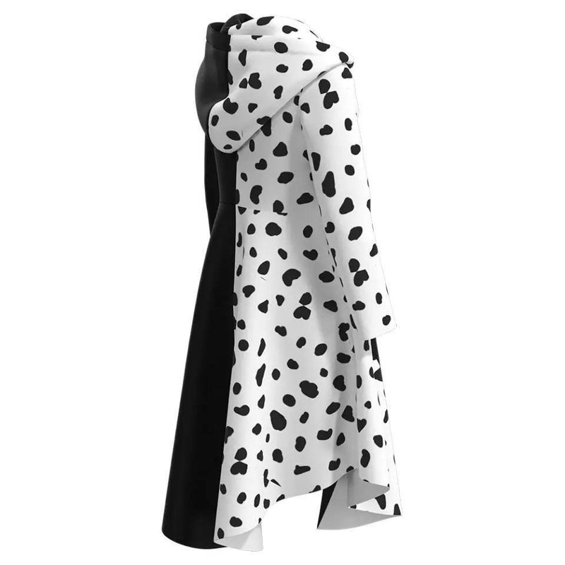 Kids Children Cruella Halloween Cosplay Dress