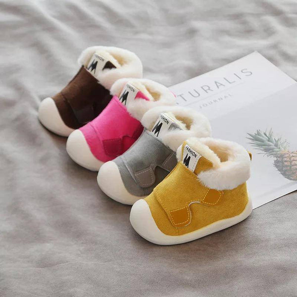 Children Girls Boys Thickened Warm Walking Shoes
