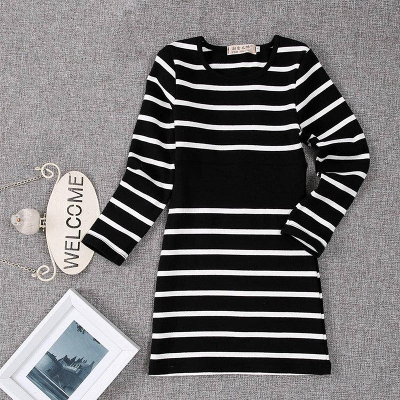 Toddler Children Girls Fashion Striped Dresses