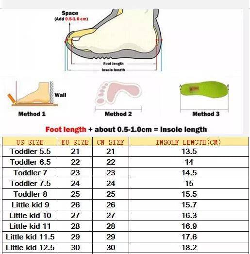 Children Led Sneakers Casual Sport Shoes