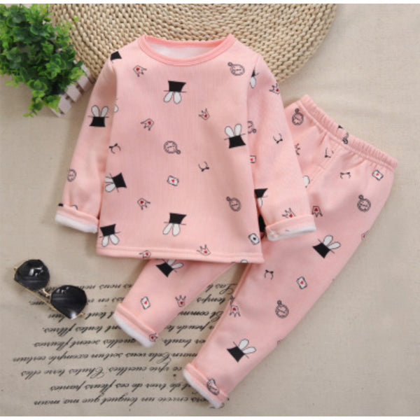 Children Velvet Autumn Trousers Outfit