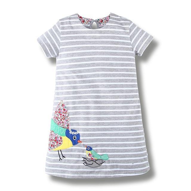 Children unicorn party costume dresses Grey Light Green