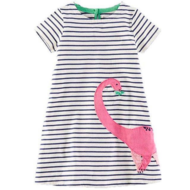 Children unicorn party costume dresses Grey Pink