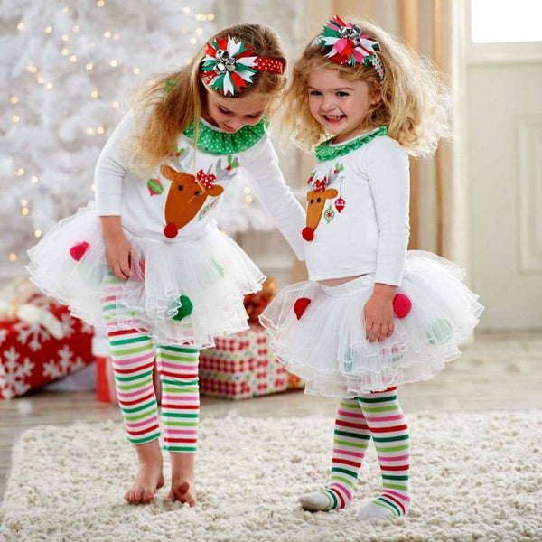 Christmas Toddler Girl Reindeer Dress