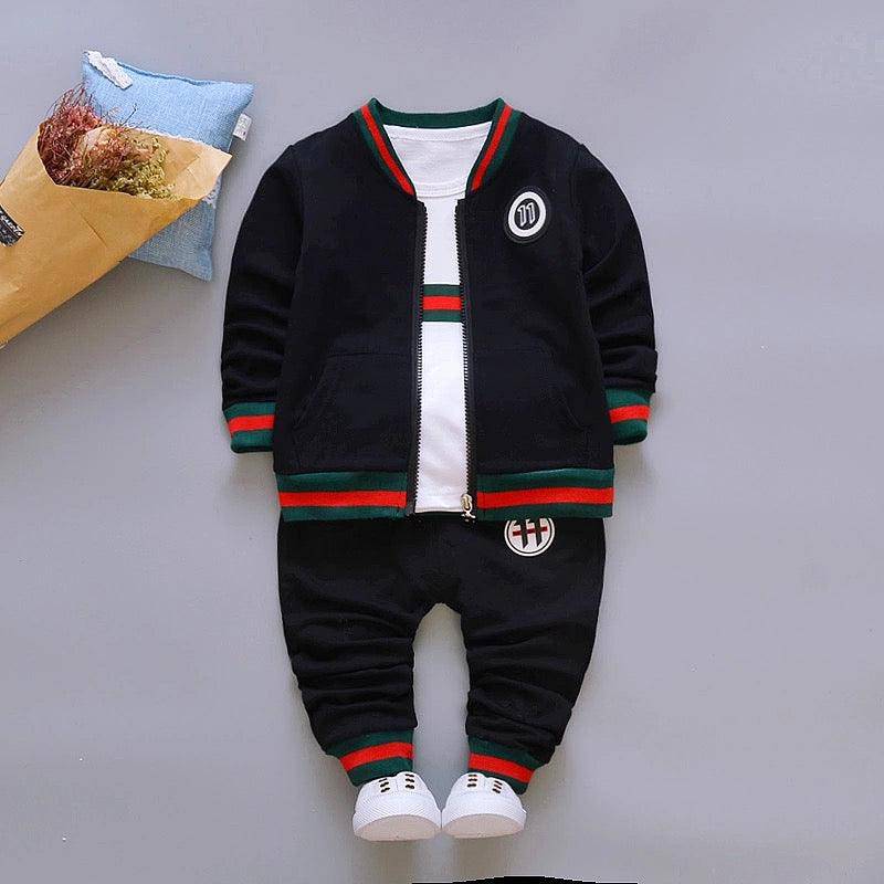 Complete Set Baby Kids Cotton Outfit Clothes Black
