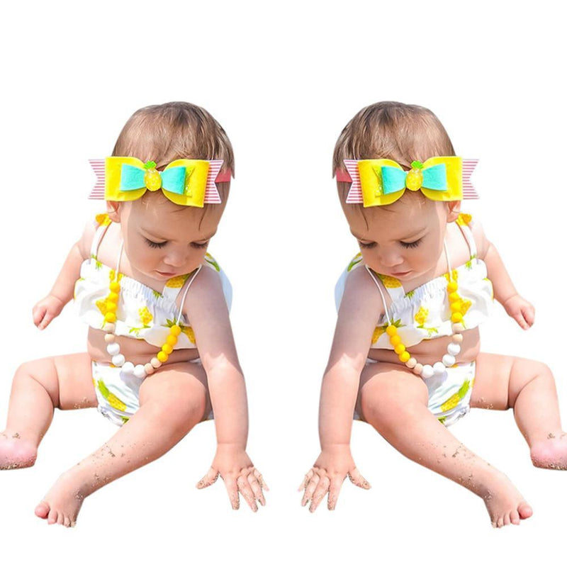 Cute Baby Girl Swimming Pineapple Swimsuit