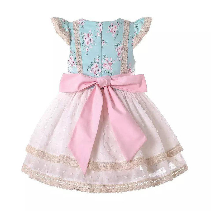 Cute Elegant Baby Girl Birthday Matching Dresses